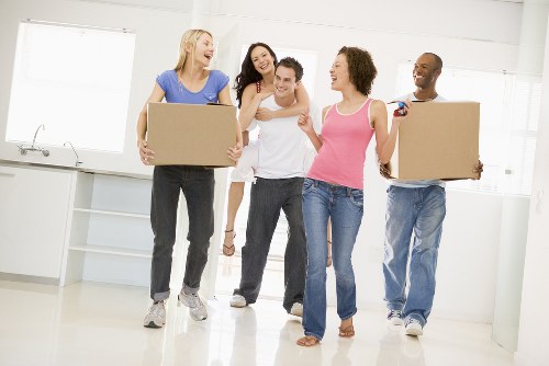 Office removals team planning a move in Kensington