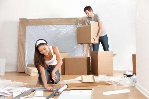Removal team planning a Kensington residential move