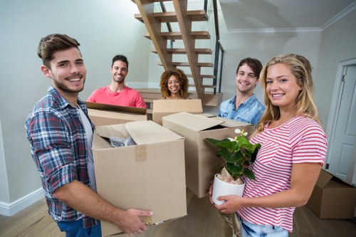 Local removal team handling a residential move in Kensington