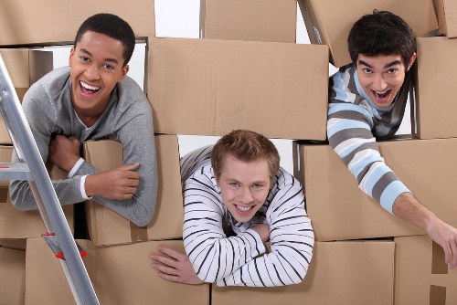 Organised packing boxes for a Kensington move with fragile item protection