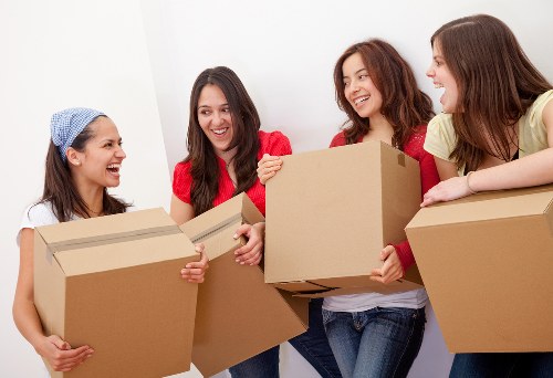 Same day removals team navigating access in Kensington