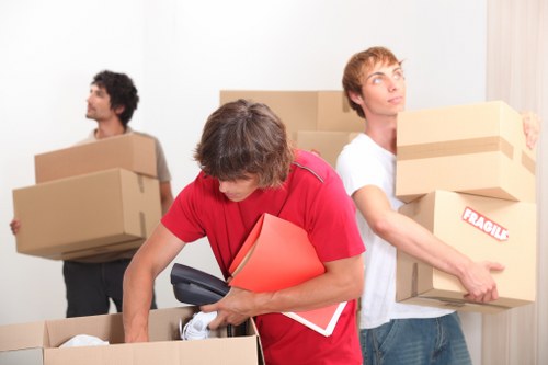 Donation-ready furniture and household goods being separated for charity reuse